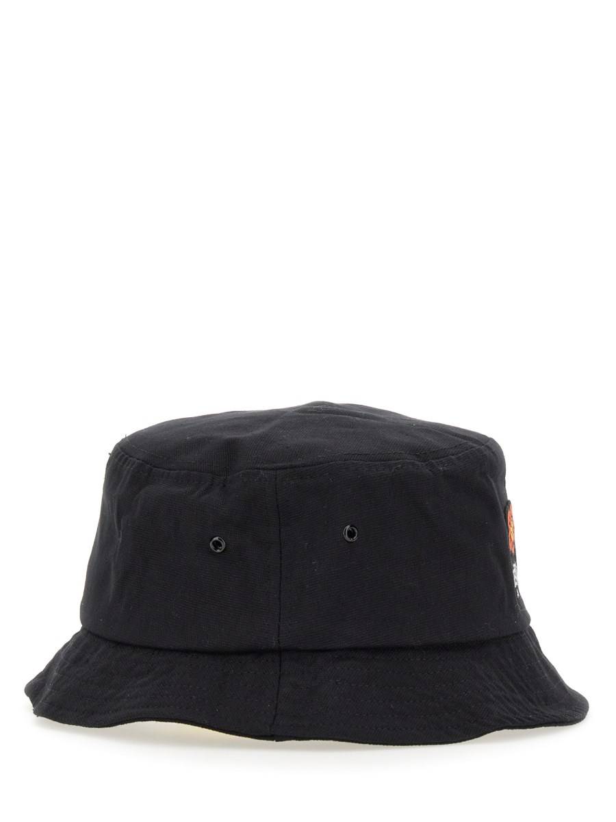 KENZO CAPPELLO BUCKET CON RICAMO LOGO IN COTONE