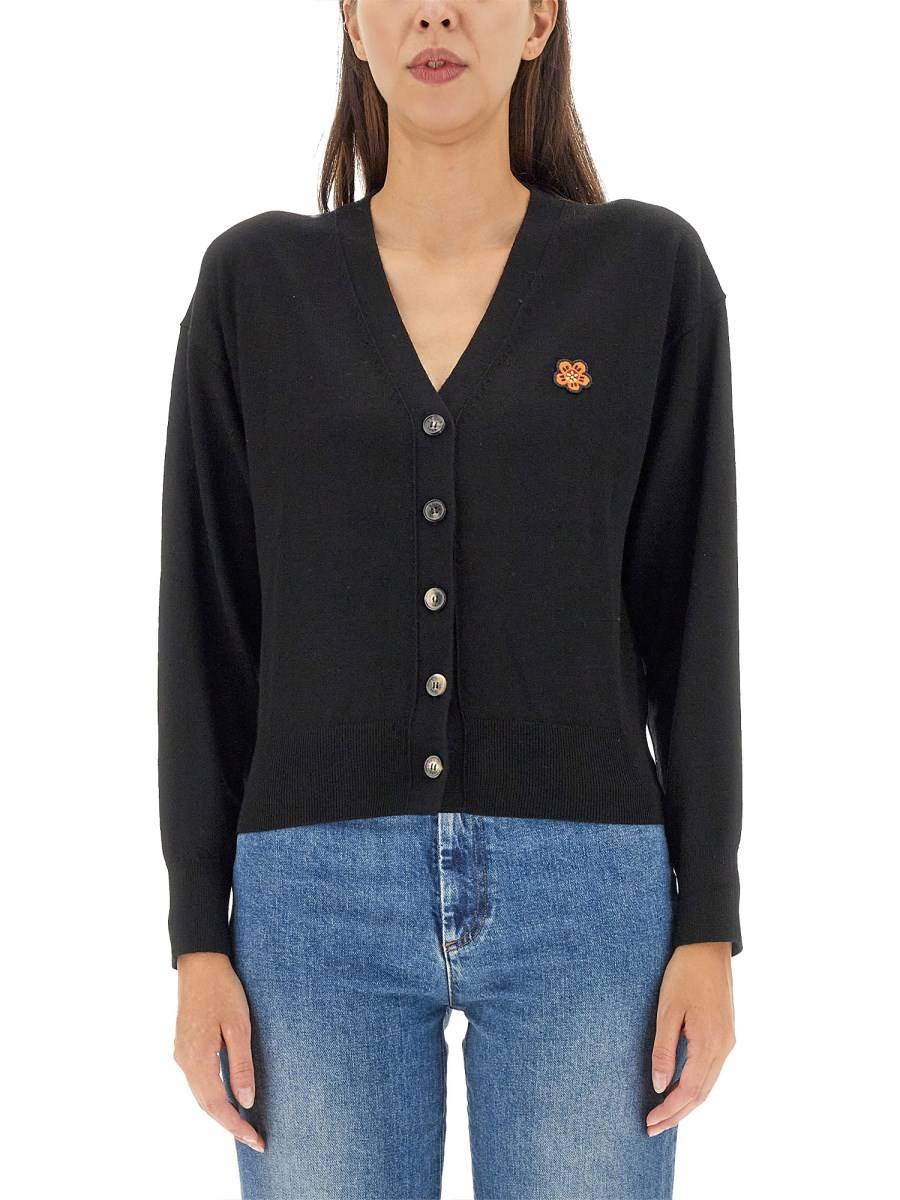 KENZO CARDIGAN 'BOKE FLOWER' IN LANA