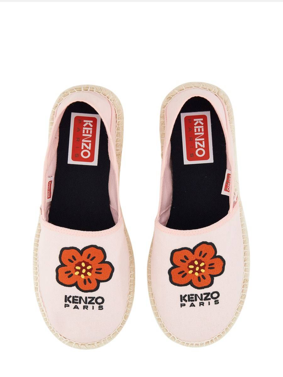 KENZO ESPADRILLA CON LOGO IN COTONE