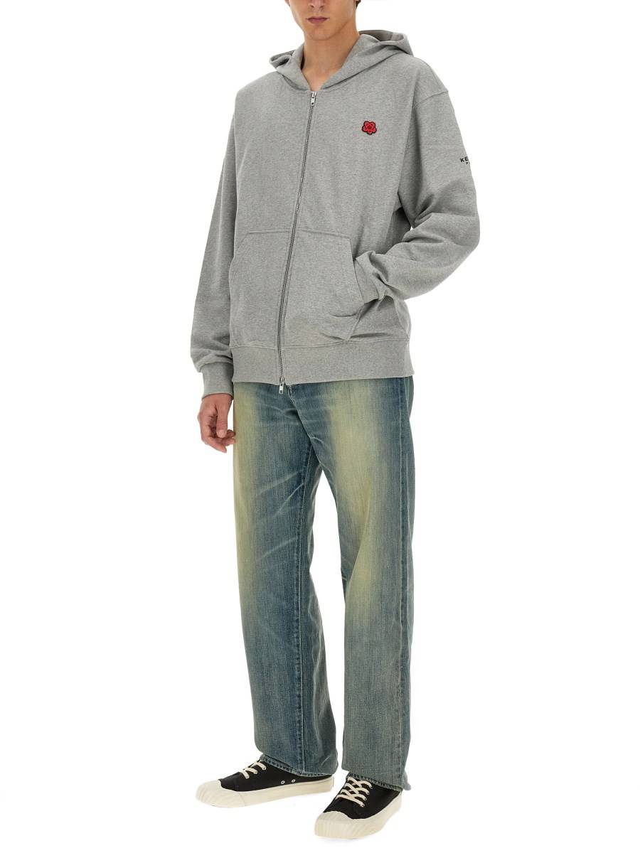 KENZO FELPA BOKE FLOWER IN COTONE