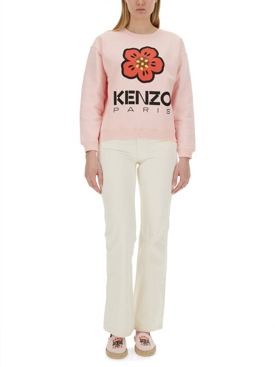 KENZO FELPA 'BOKE FLOWER' IN COTONE