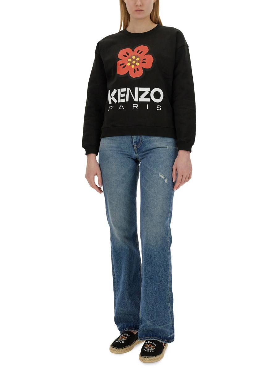 KENZO FELPA 'BOKE FLOWER' IN COTONE