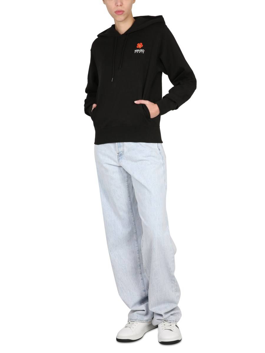 KENZO FELPA CON CAPPUCCIO CON LOGO