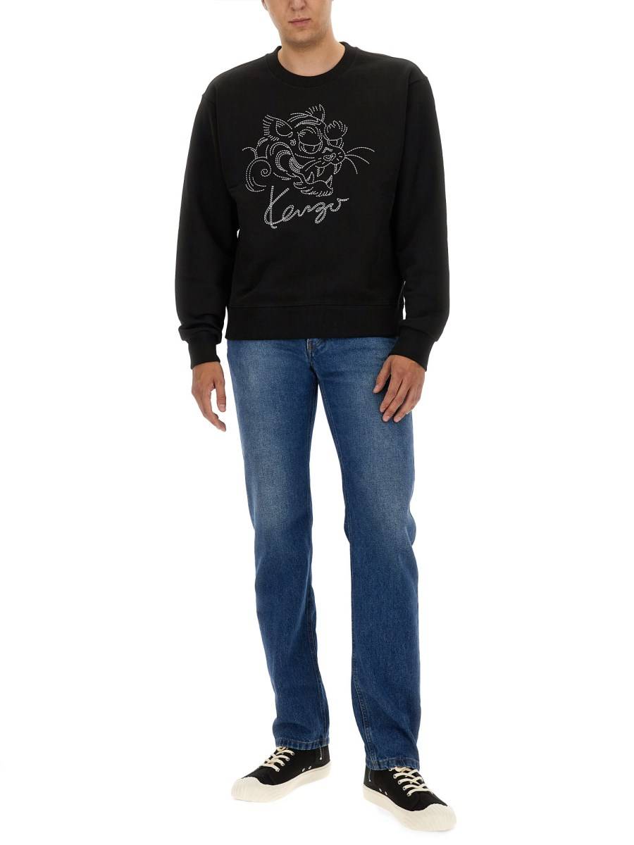 KENZO FELPA CON LOGO CONSTELLATION IN COTONE