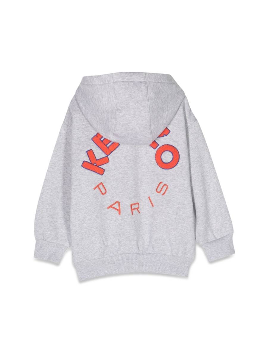 KENZO Felpa Con Zip E Cappuccio K