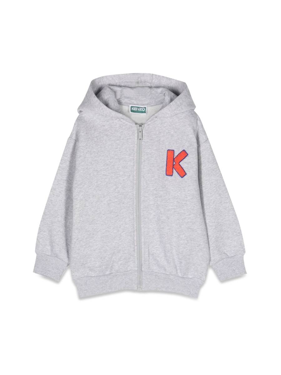 KENZO felpa con zip e cappuccio k