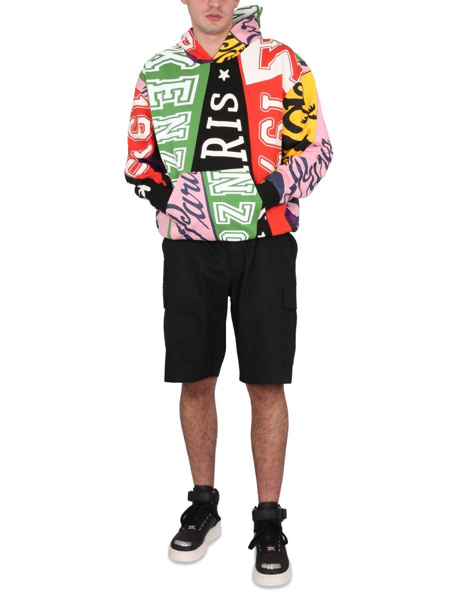 KENZO FELPA FLAG IN COTONE