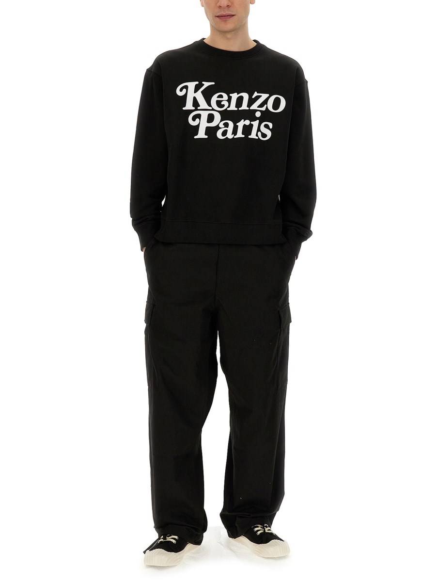 KENZO FELPA IN COTONE CON LOGO
