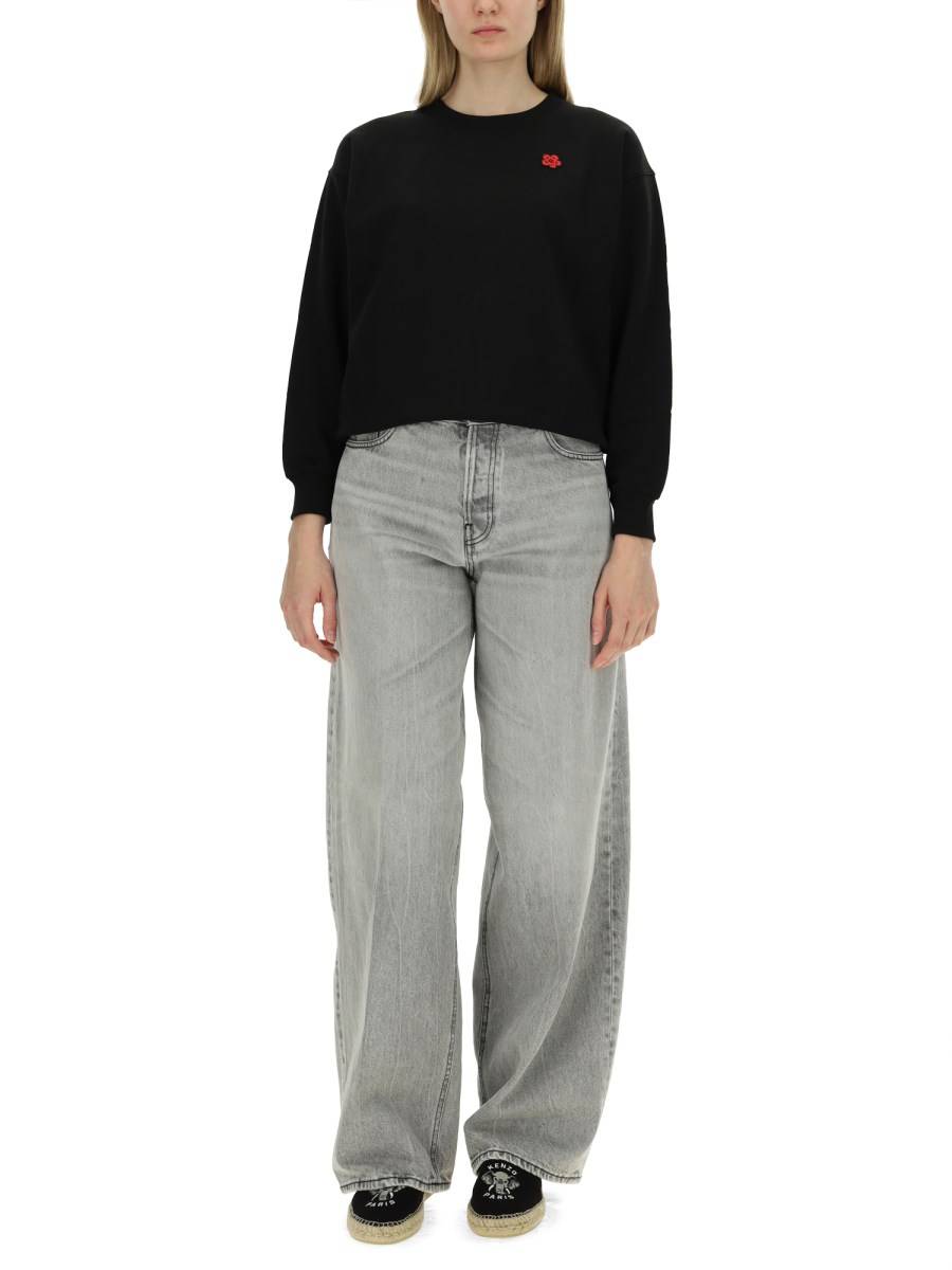 KENZO FELPA IN COTONE CON LOGO
