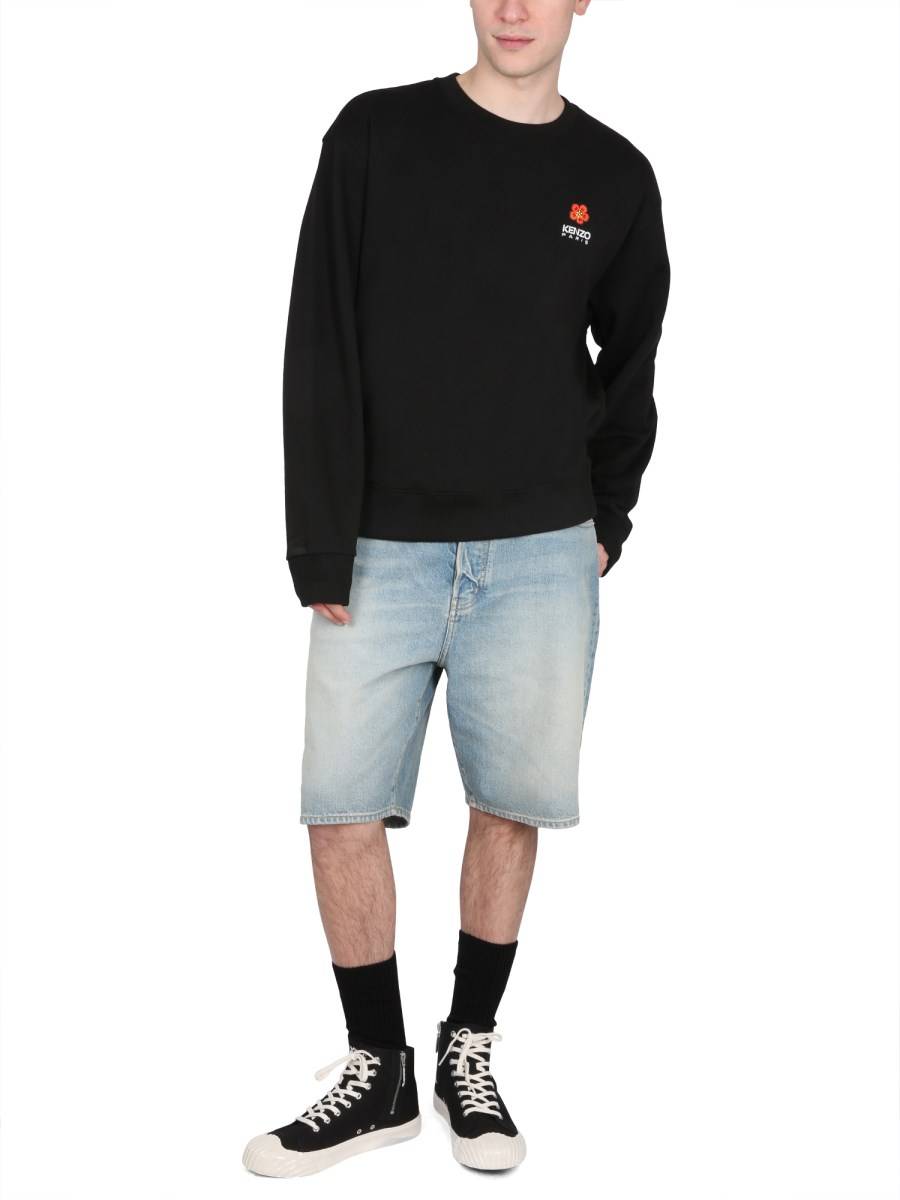 KENZO FELPA IN COTONE CON LOGO