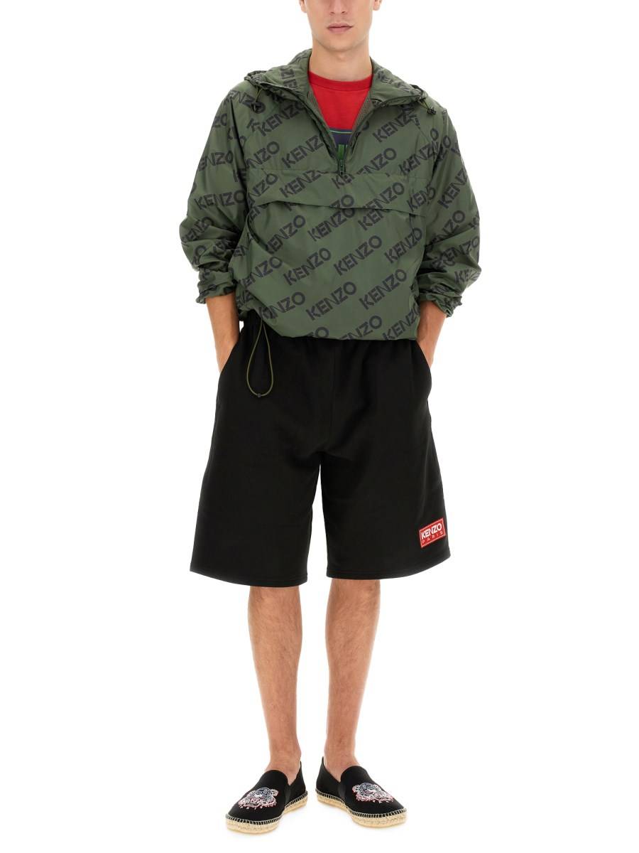 KENZO GIACCA MONOGRAM IN NYLON