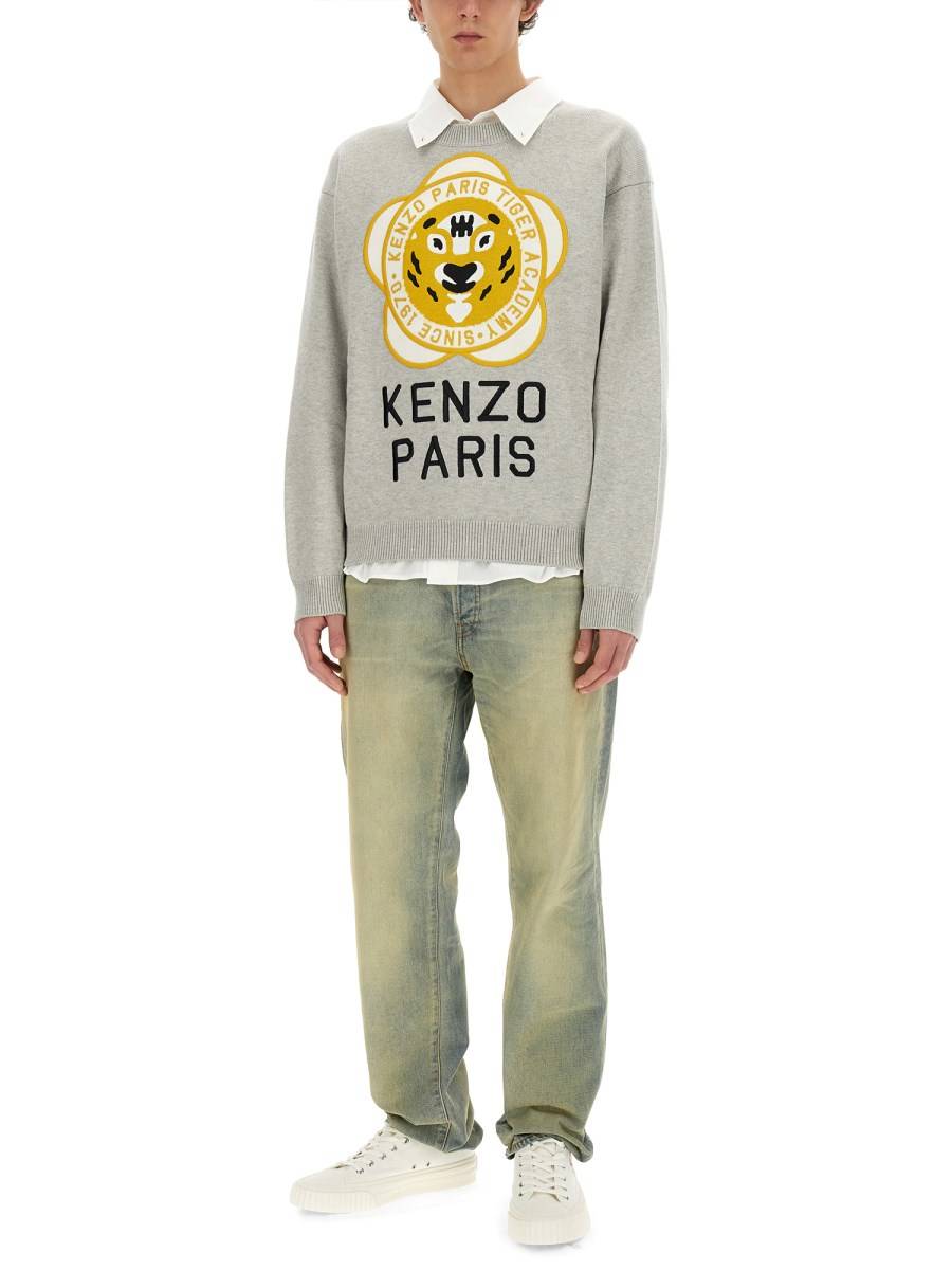 KENZO MAGLIA IN LANA CON LOGO