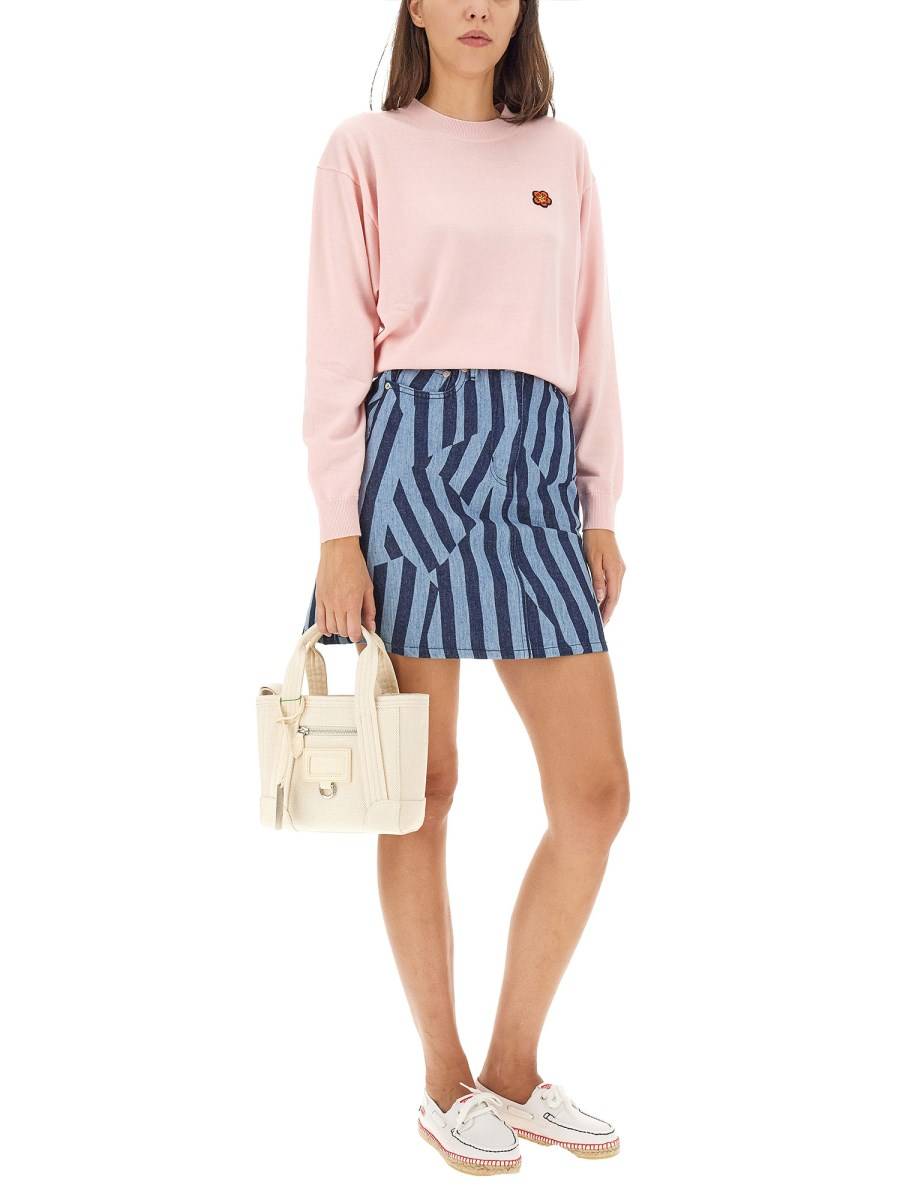 KENZO MAGLIA IN LANA CON LOGO BOKE FLOWER