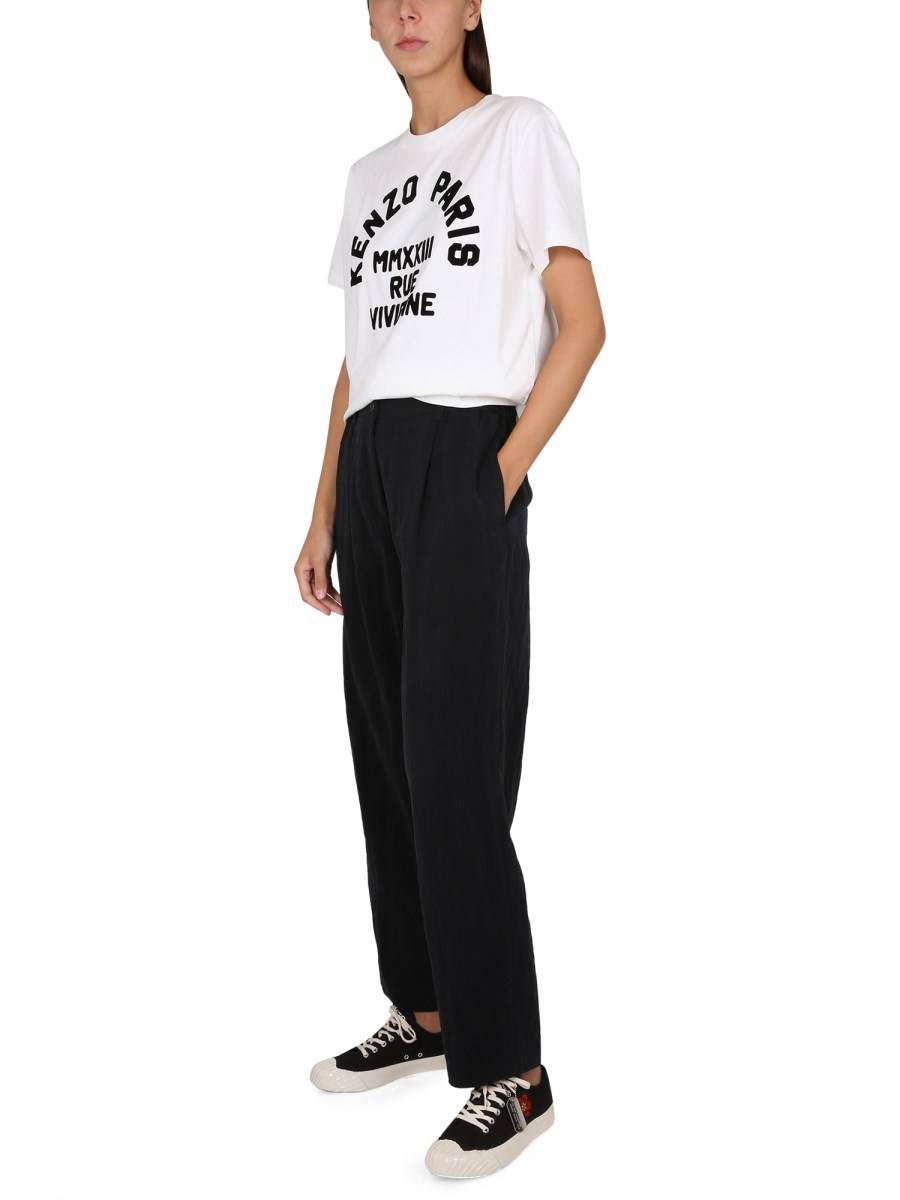 KENZO PANTALONE A TAGLIO DRITTO