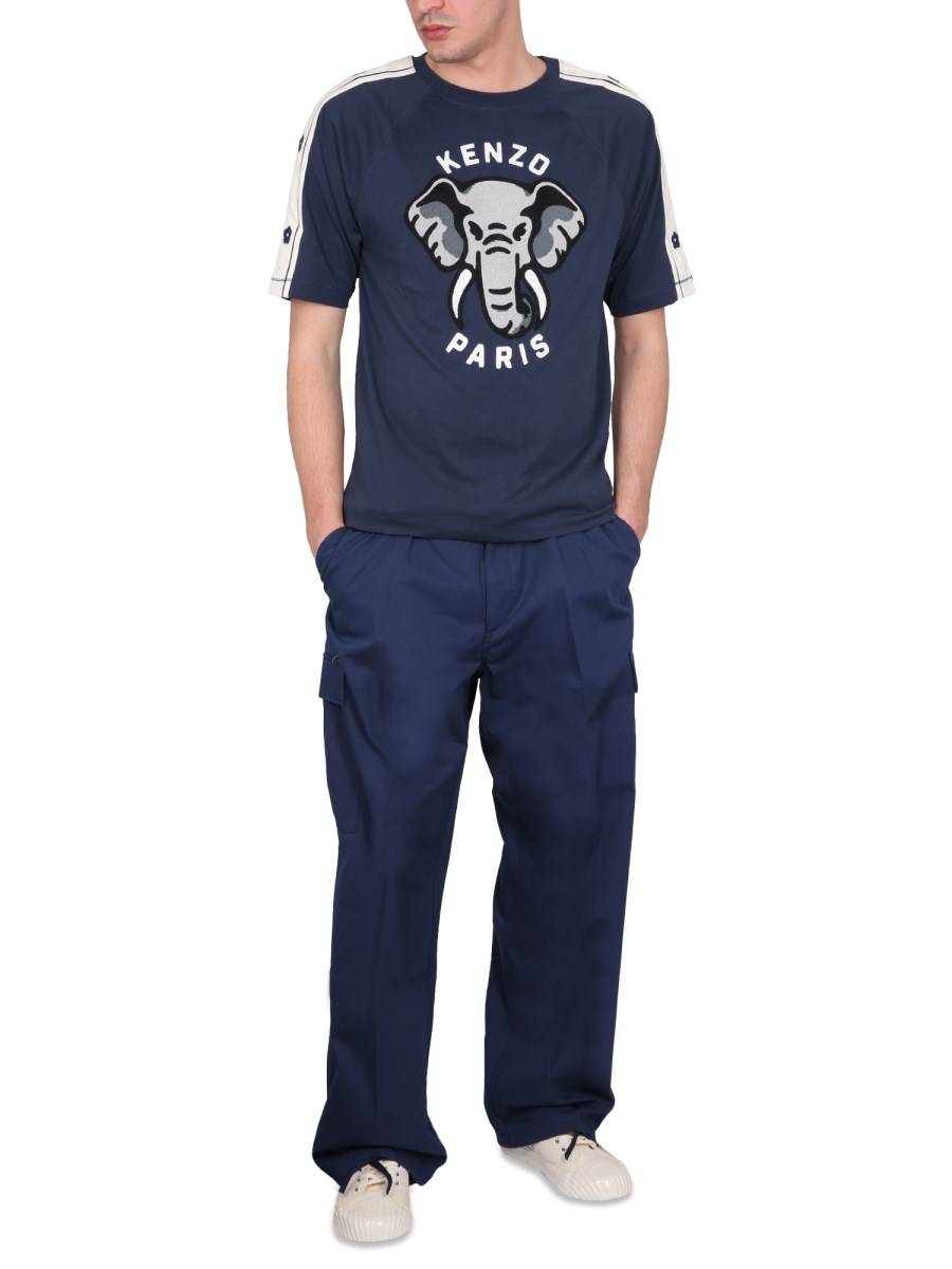 KENZO PANTALONE CARGO IN COTONE