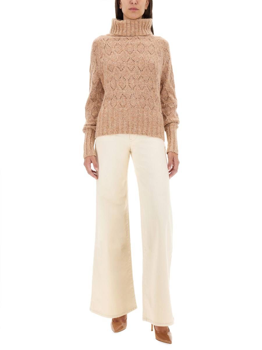 KITON MAGLIA IN MISTO LANA CON COLLO ALTO