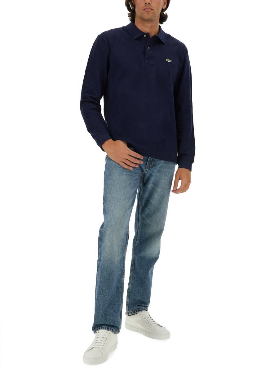 LACOSTE POLO IN PIQUÉ DI COTONE CON LOGO