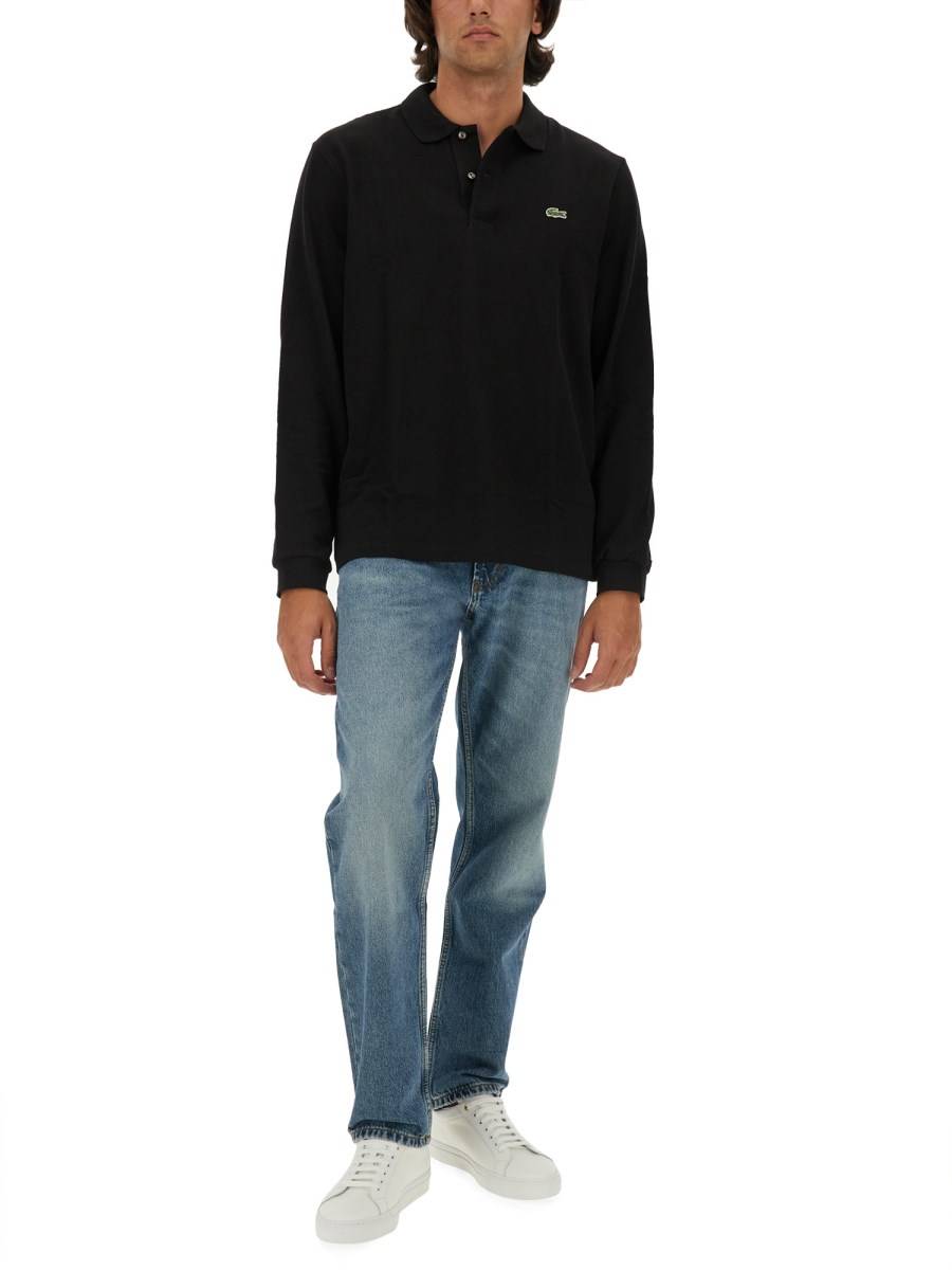 LACOSTE POLO IN PIQUÉ DI COTONE CON LOGO