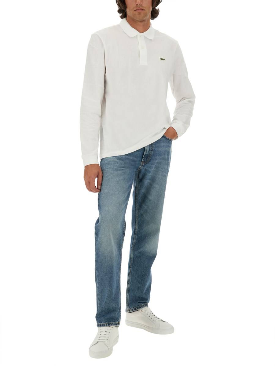 LACOSTE POLO IN PIQUÉ DI COTONE CON LOGO