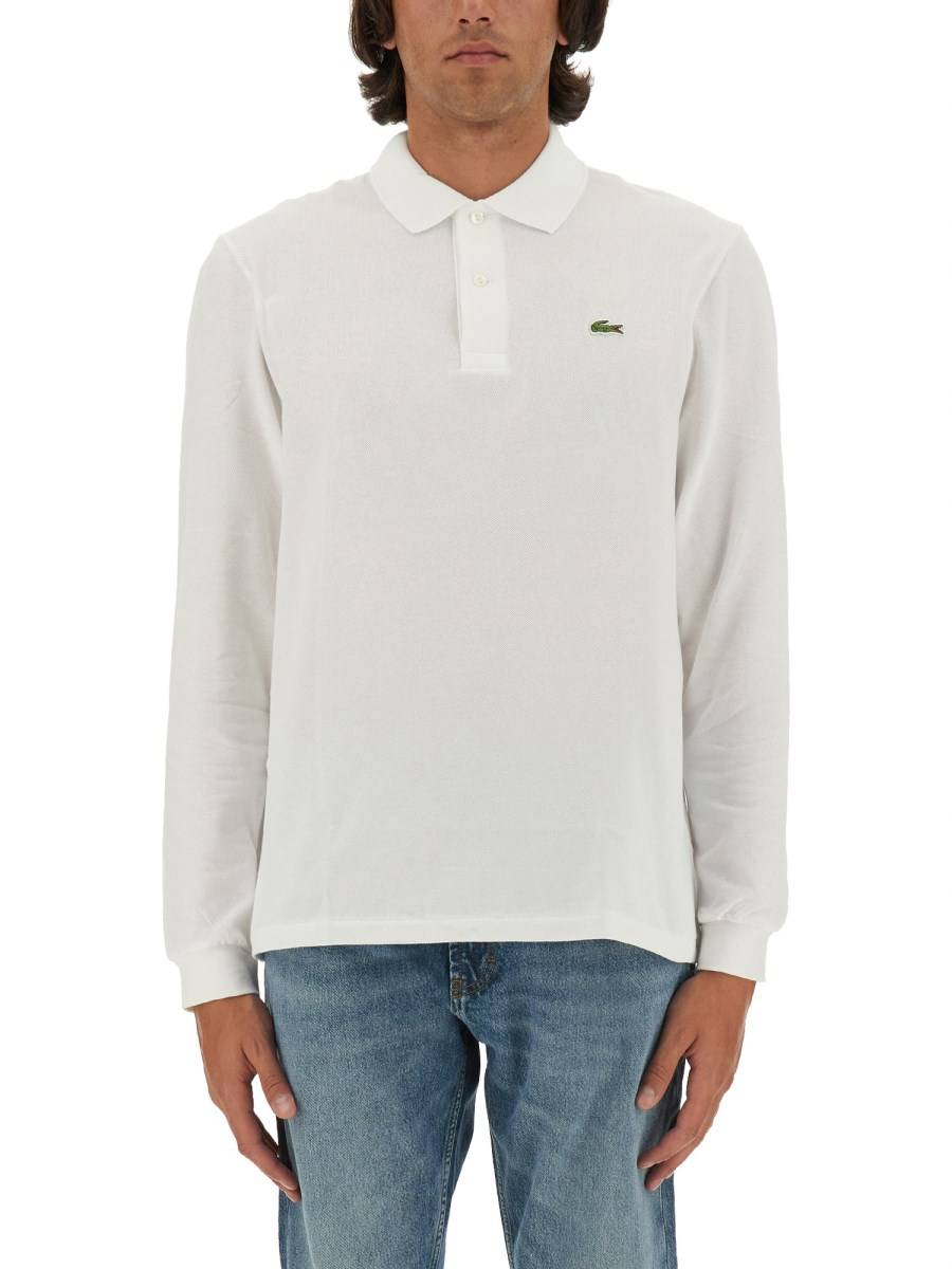 LACOSTE POLO IN PIQUÉ DI COTONE CON LOGO