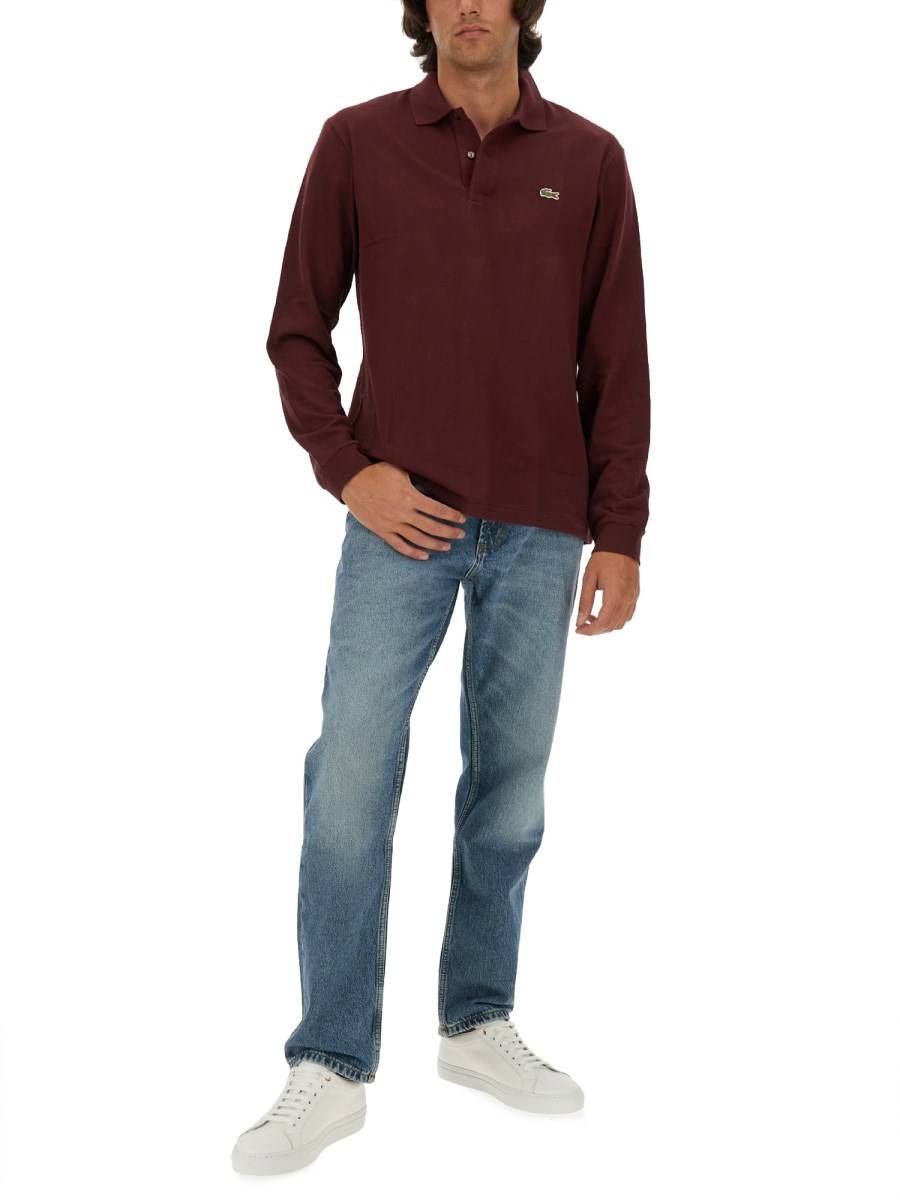 LACOSTE POLO IN PIQUÉ DI COTONE CON LOGO