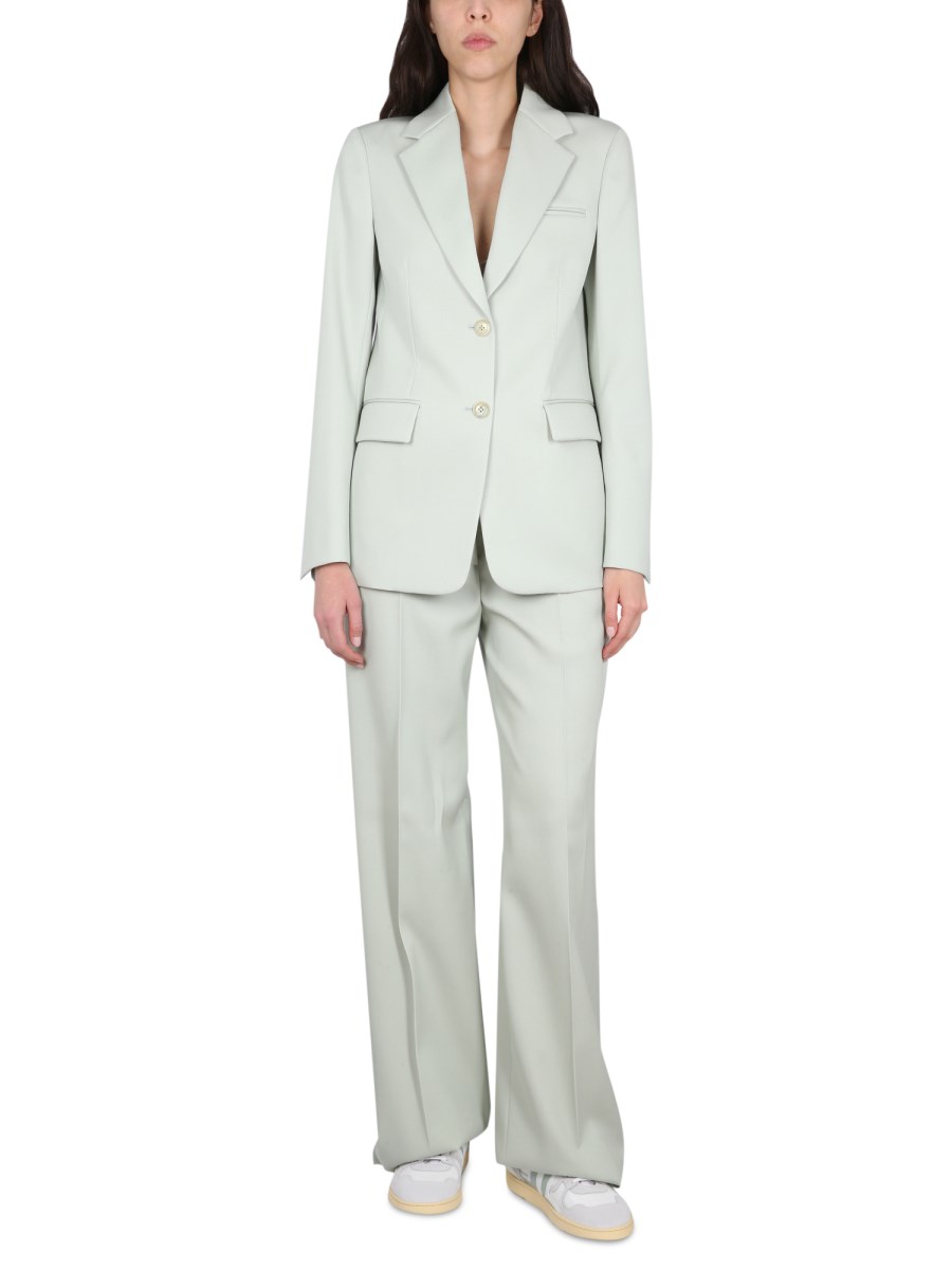 LANVIN PANTALONE SARTORIALE WIDE LEG IN LANA