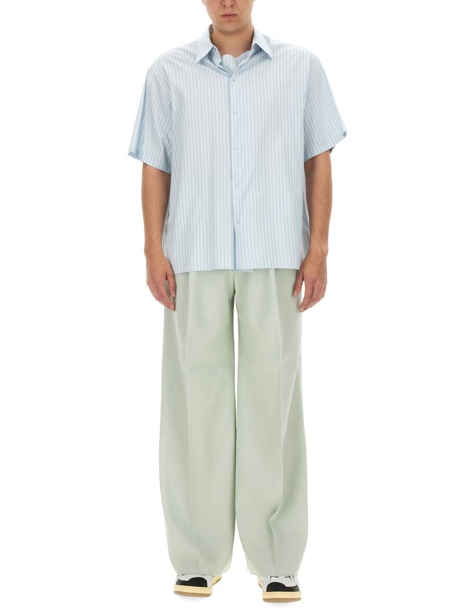 LANVIN PANTALONE WIDE LEG IN LANA