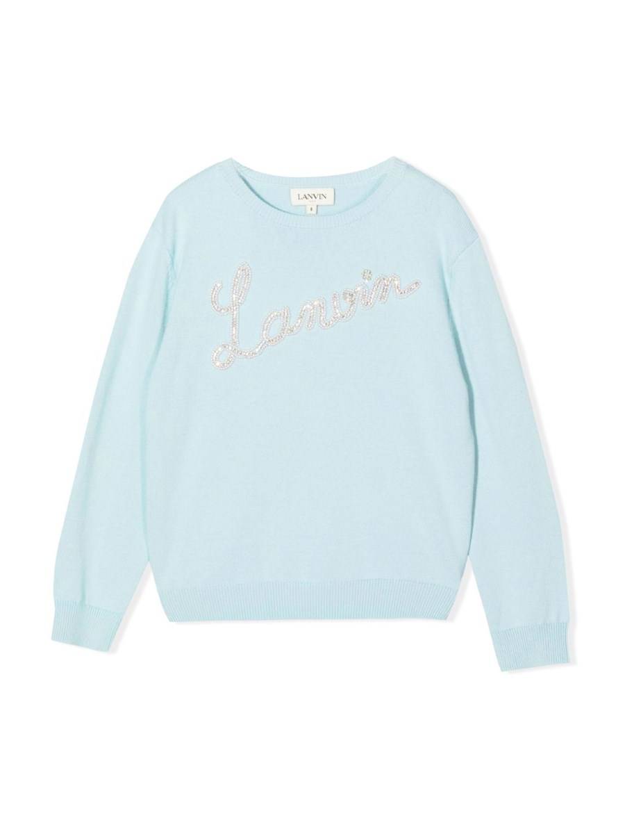 LANVIN PULL GIROCOLLO LOGO SIGNATURE