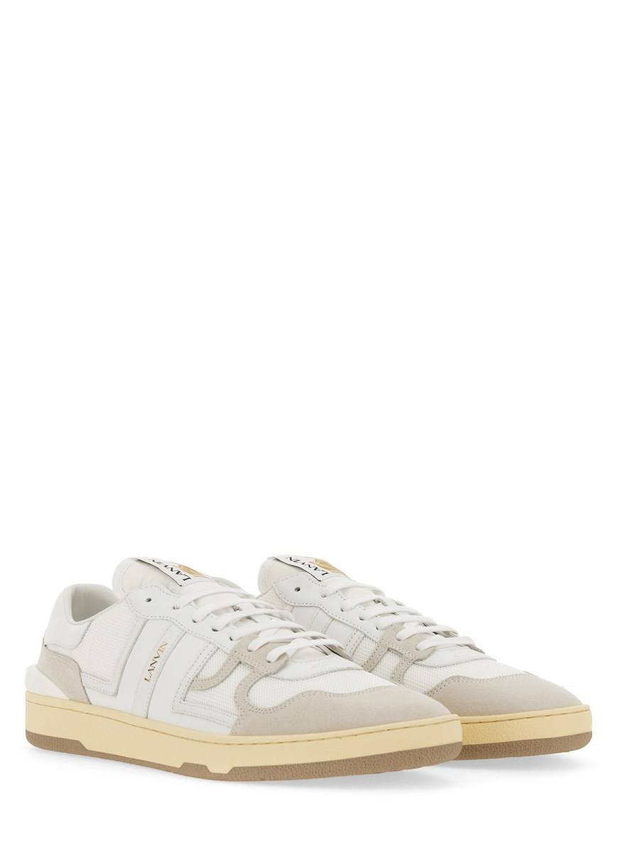 LANVIN SNEAKER "CLAY" LOW TOP IN PELLE E MESH