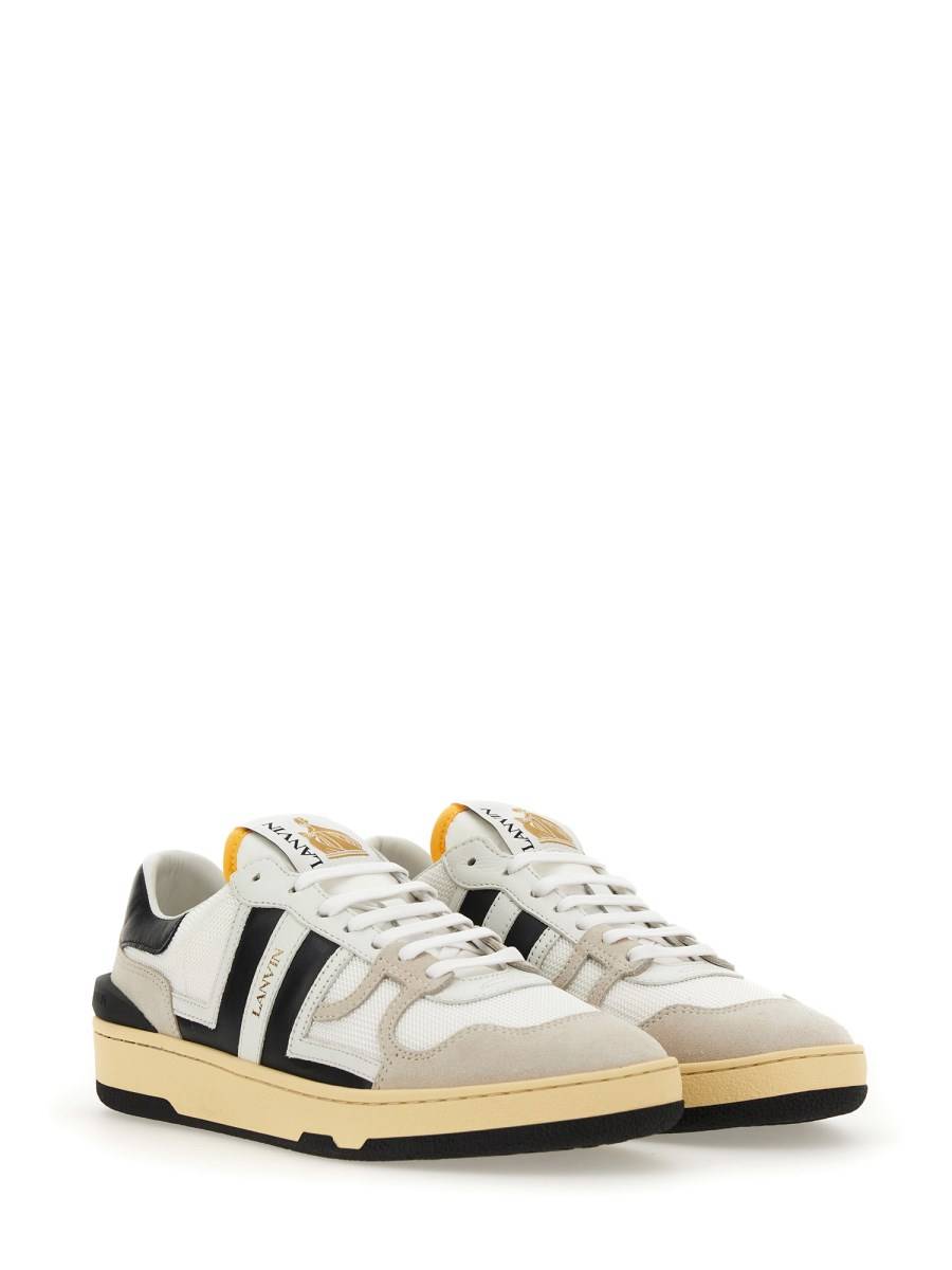 LANVIN SNEAKER IN MESH, SUEDE E NAPPA