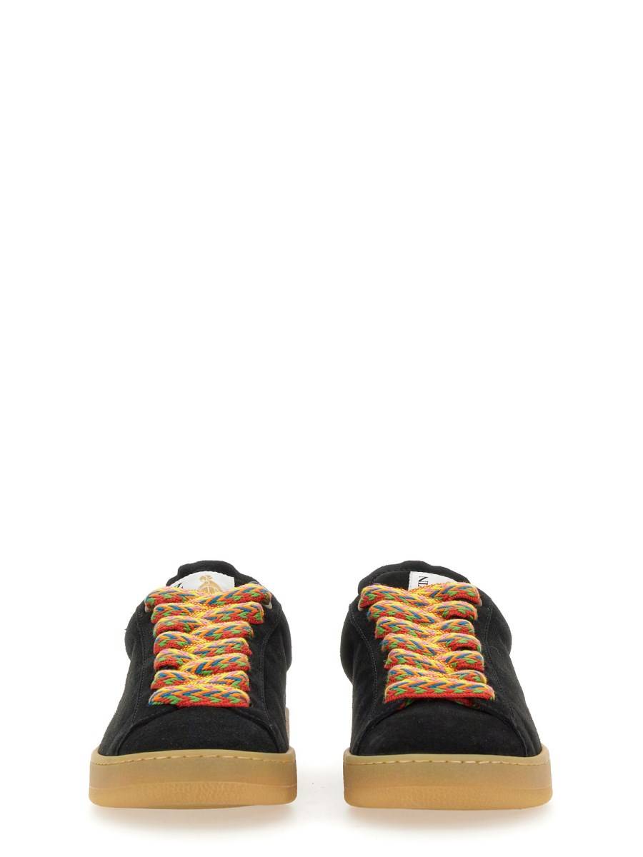 LANVIN SNEAKER IN SUEDE CON LOGO