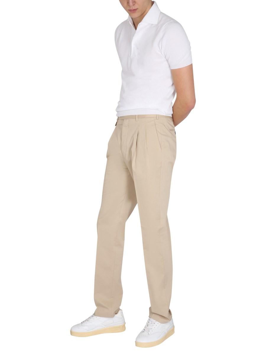 LARDINI PANTALONE IN POPELINE DI COTONE