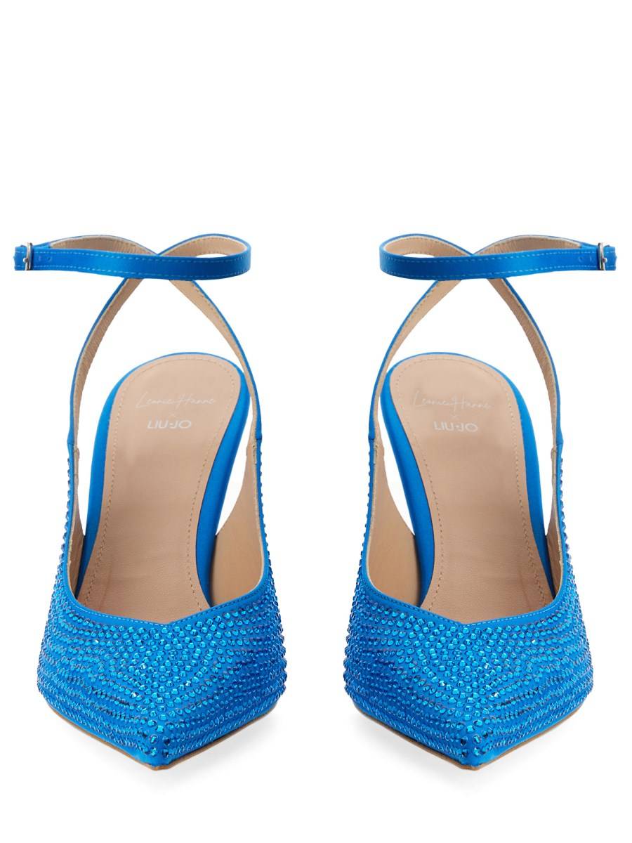 LEONIE HANNE X LIU JO SLINGBACK IN RASO CON STRASS