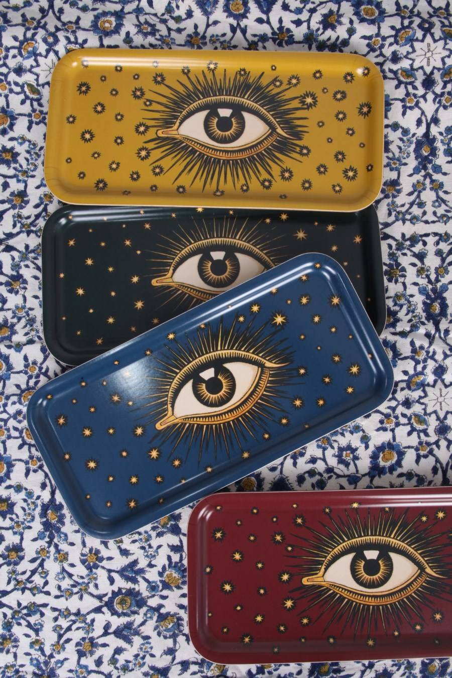 LES-OTTOMANS VASSOIO IN LEGNO CON STAMPA EYES