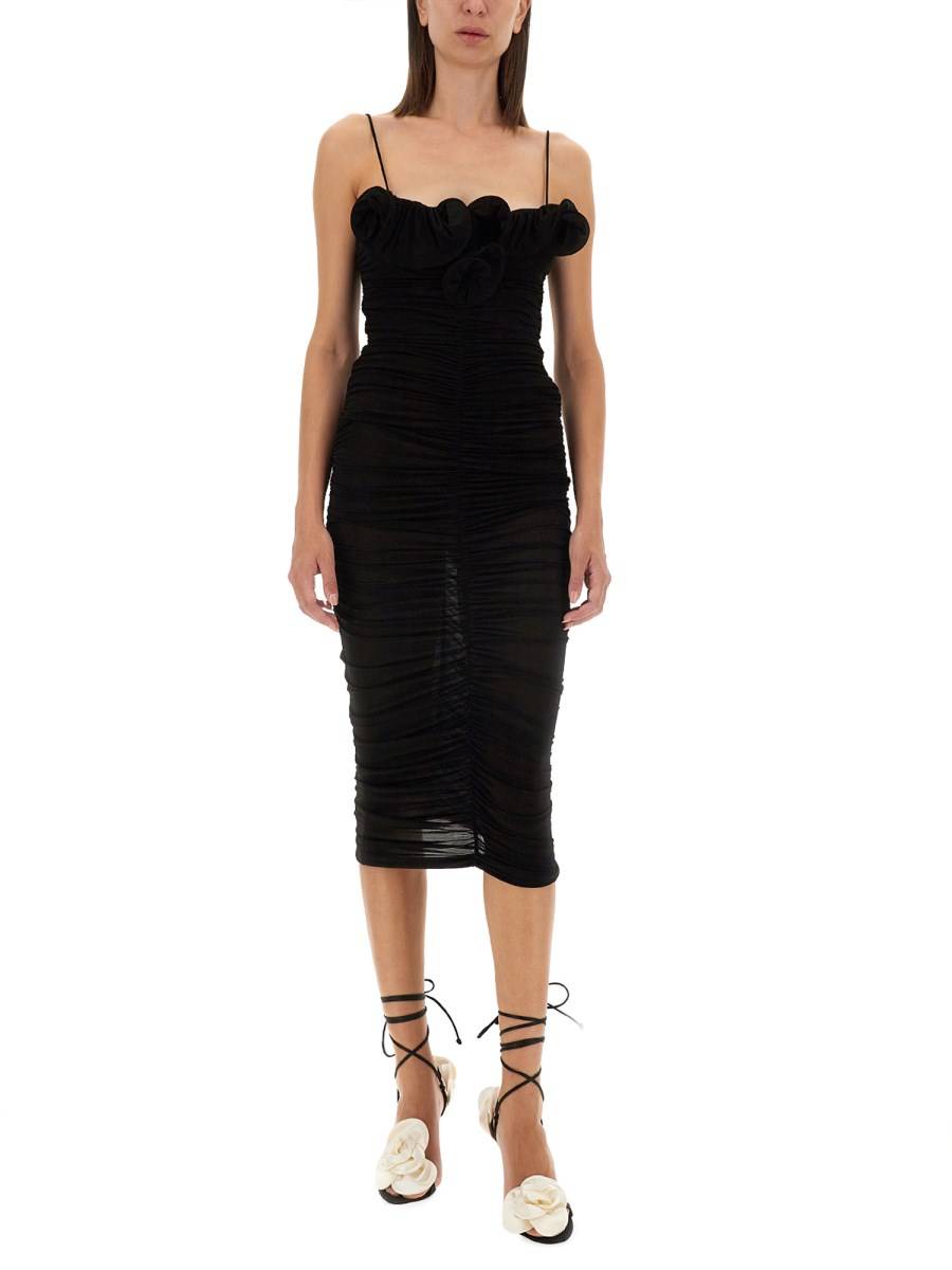 MAGDA BUTRYM ABITO MIDI CON RUCHES