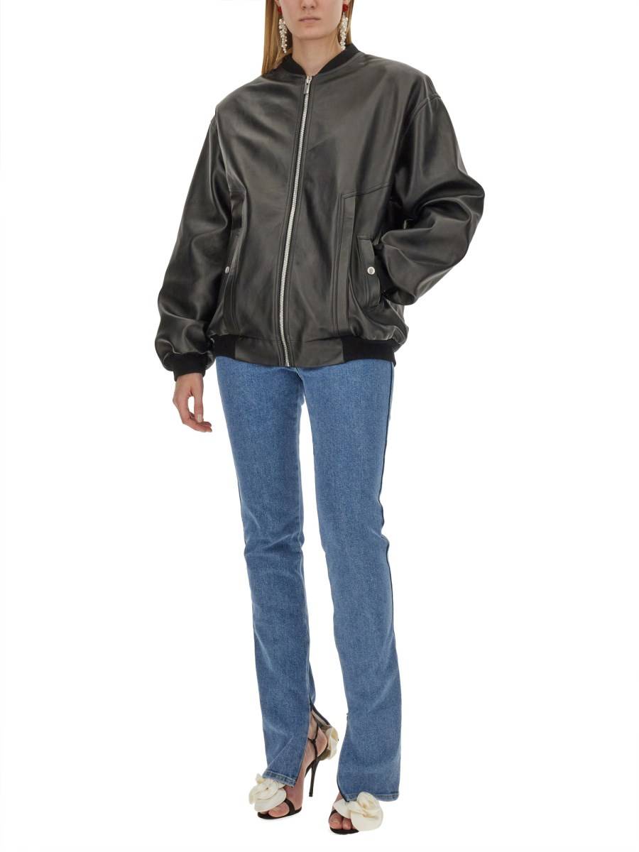 MAGDA BUTRYM BOMBER OVERSIZE FIT IN PELLE