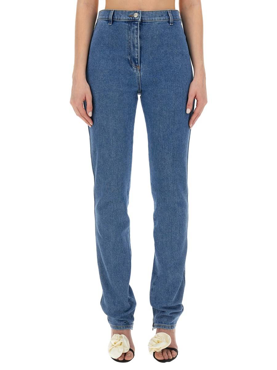 MAGDA BUTRYM JEANS SLIM FIT IN DENIM DI COTONE