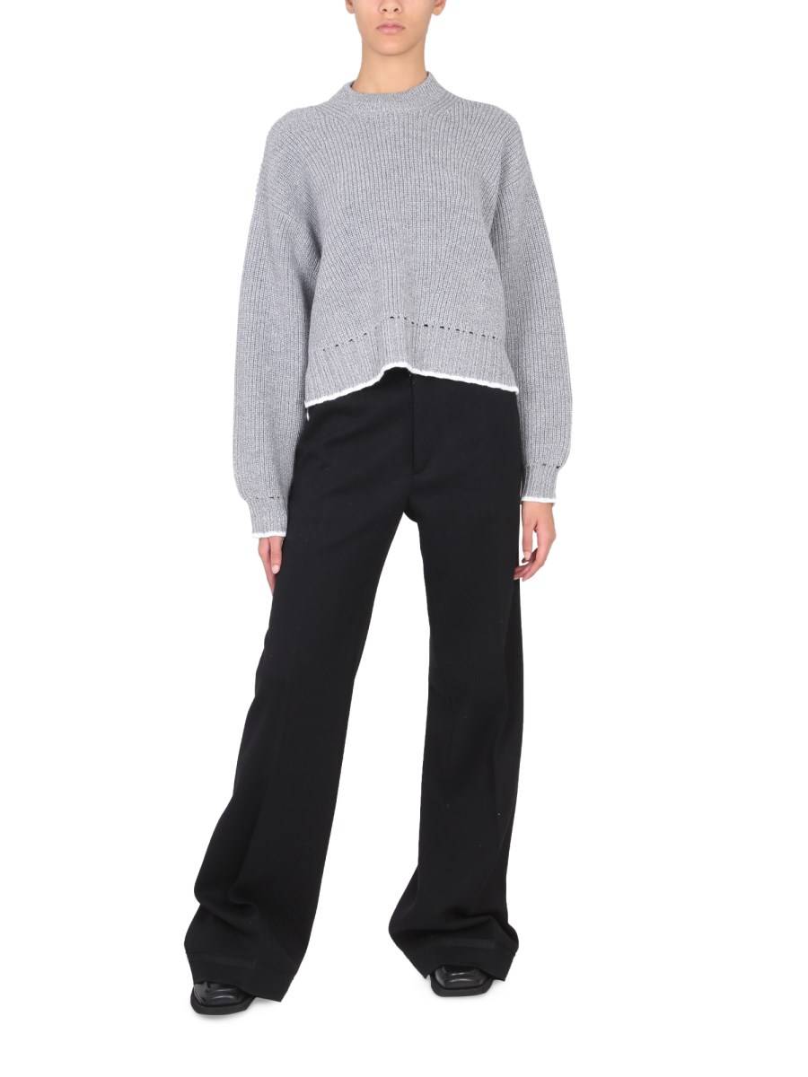 PROENZA SCHOULER WHITE LABEL MAGLIA GIROCOLLO IN LANA