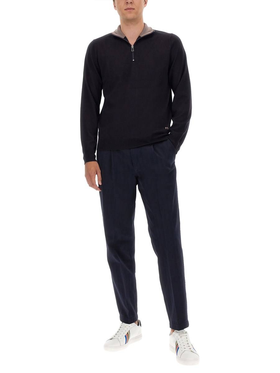 PS BY PAUL SMITH MAGLIA IN LANA MERINO CON RICAMO LOGO