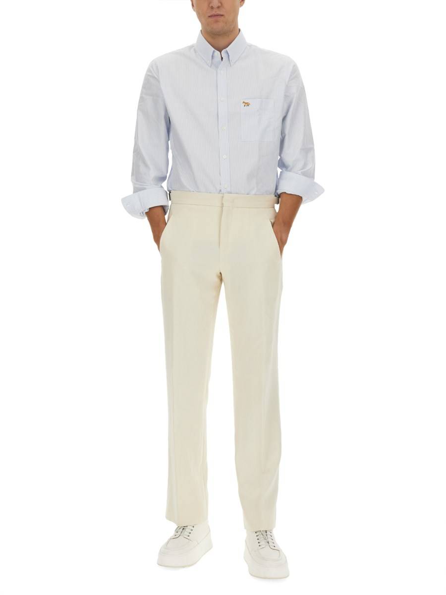 MAISON KITSUNÉ CAMICIA CON LOGO