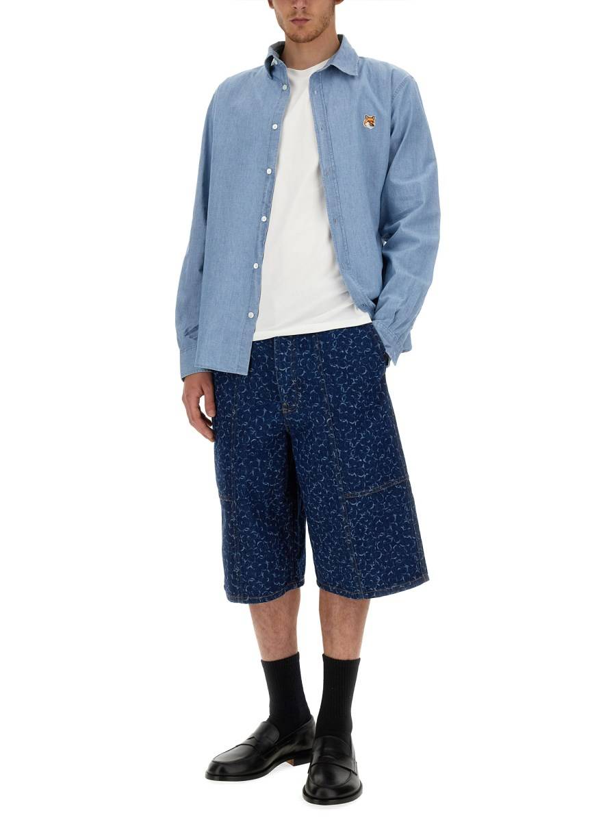 MAISON KITSUNÉ CAMICIA FOX HEAD