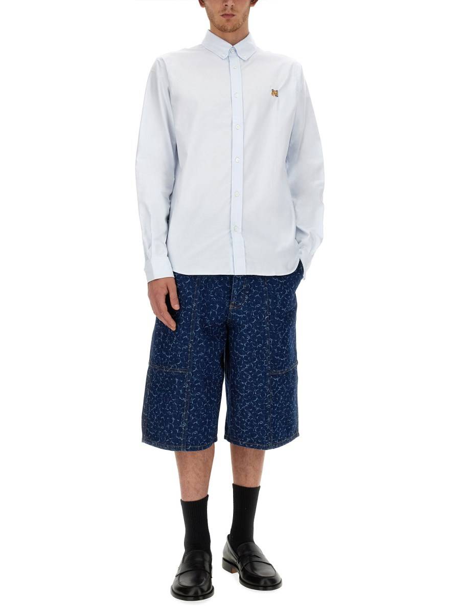 MAISON KITSUNÉ CAMICIA IN COTONE