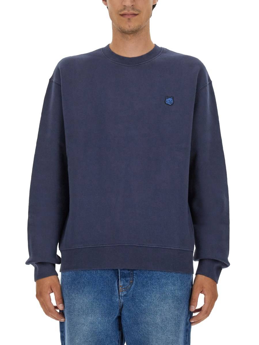 MAISON KITSUNÉ FELPA IN COTONE CON LOGO