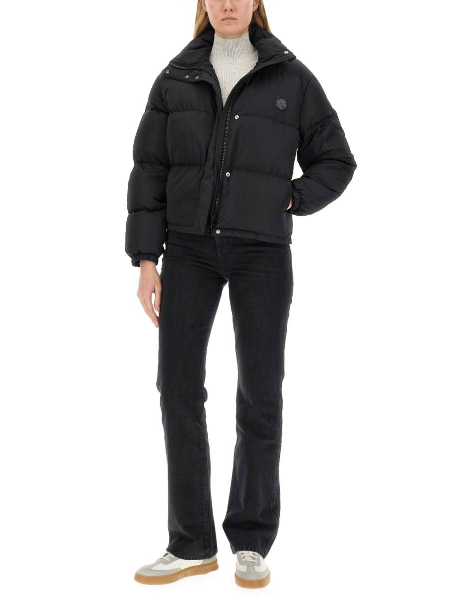 MAISON KITSUNÉ GIACCA CROPPED PUFFER IN NYLON