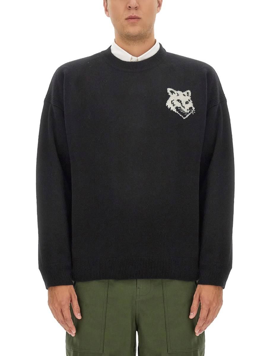 MAISON KITSUNÉ MAGLIA FOX HEAD
