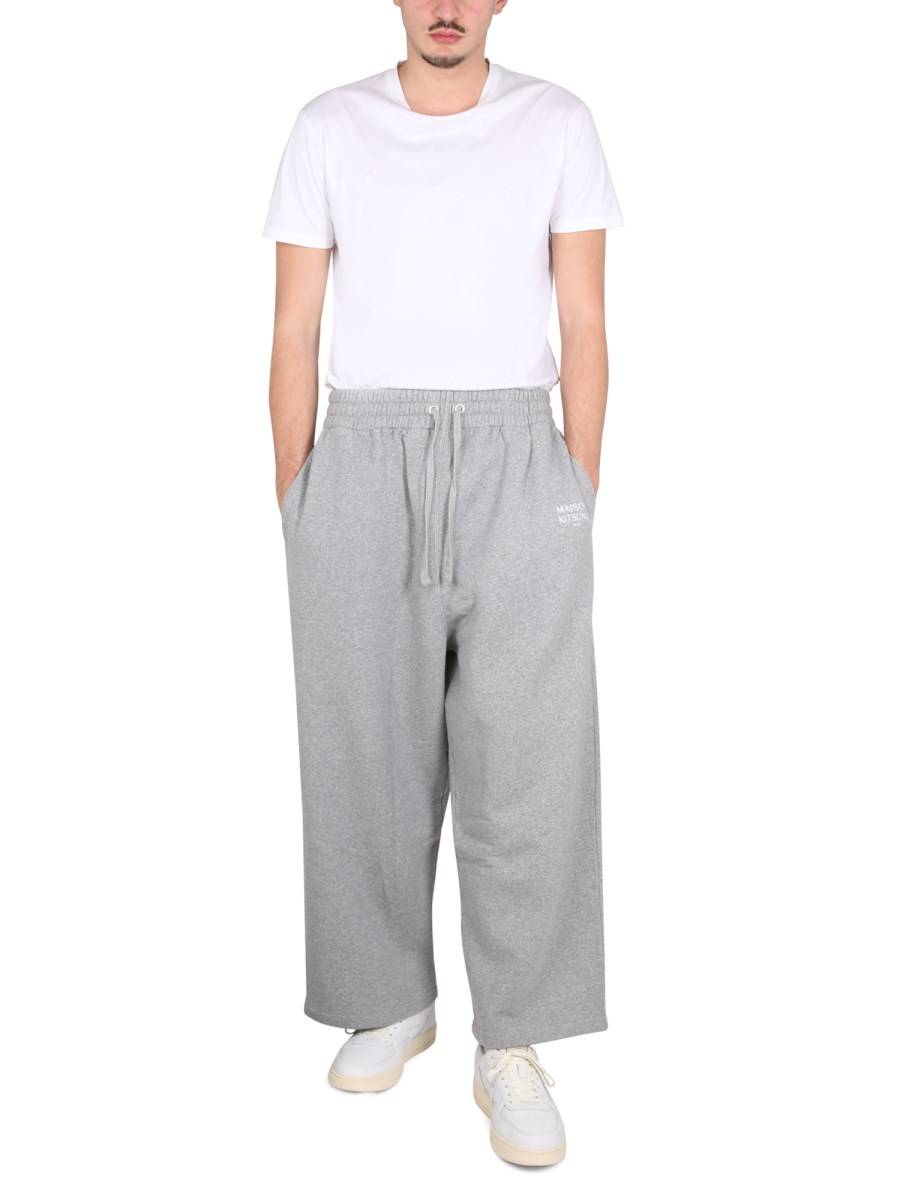 MAISON KITSUNÉ PANTALONI JAPANESE FLEECE JOG