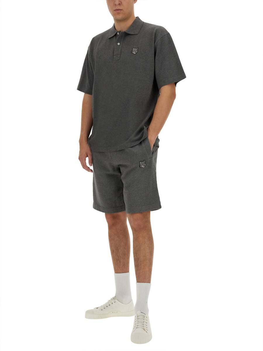 MAISON KITSUNÉ POLO CON LOGO