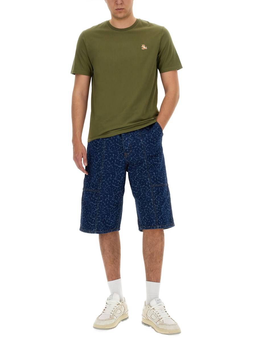MAISON KITSUNÉ T-SHIRT "CHILLAX FOX" IN COTONE