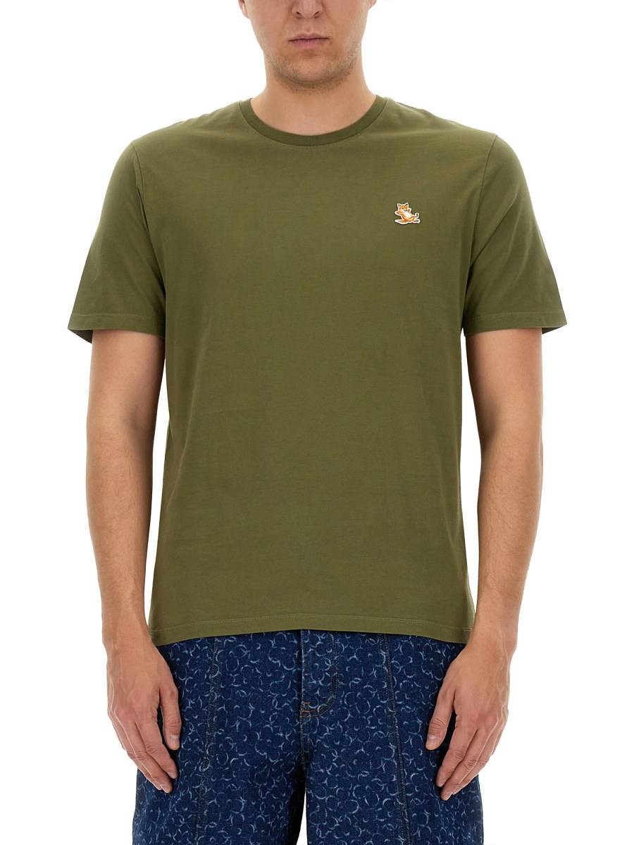 MAISON KITSUNÉ T-SHIRT "CHILLAX FOX" IN COTONE