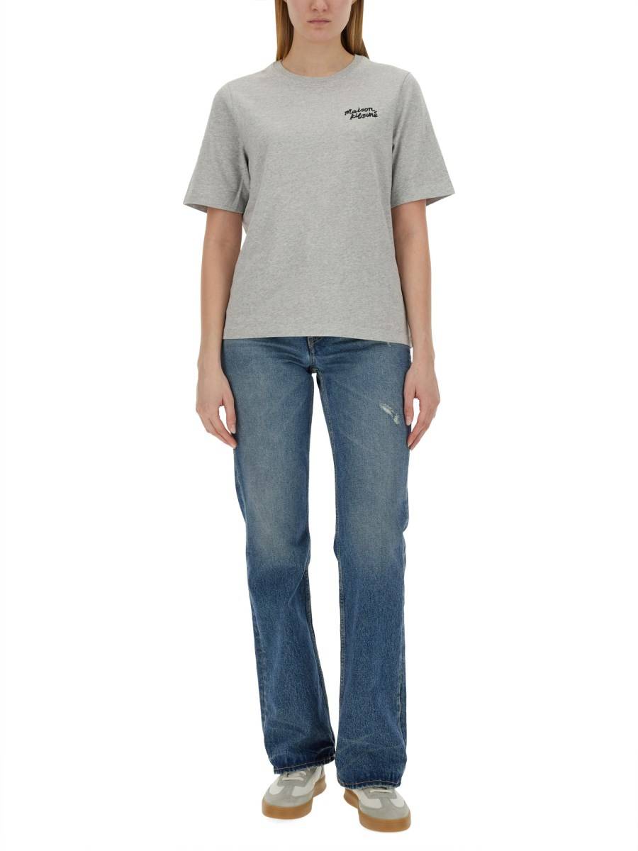 MAISON KITSUNÉ T-SHIRT CON LOGO